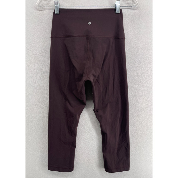 Lululemon Pants - LULULEMON Leggings 6 Align Cropped High Rise Running Training Yoga Stretch Brown